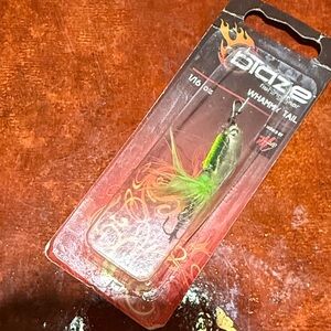 Fishing Lure with Green and Silver Accents